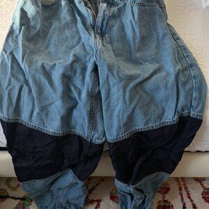 Forever 21 Raw-Cut Wide Leg Jeans – Size US L